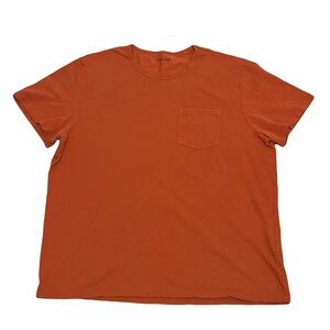 Madewell Men's Rust Orange All-day Pocket Tee